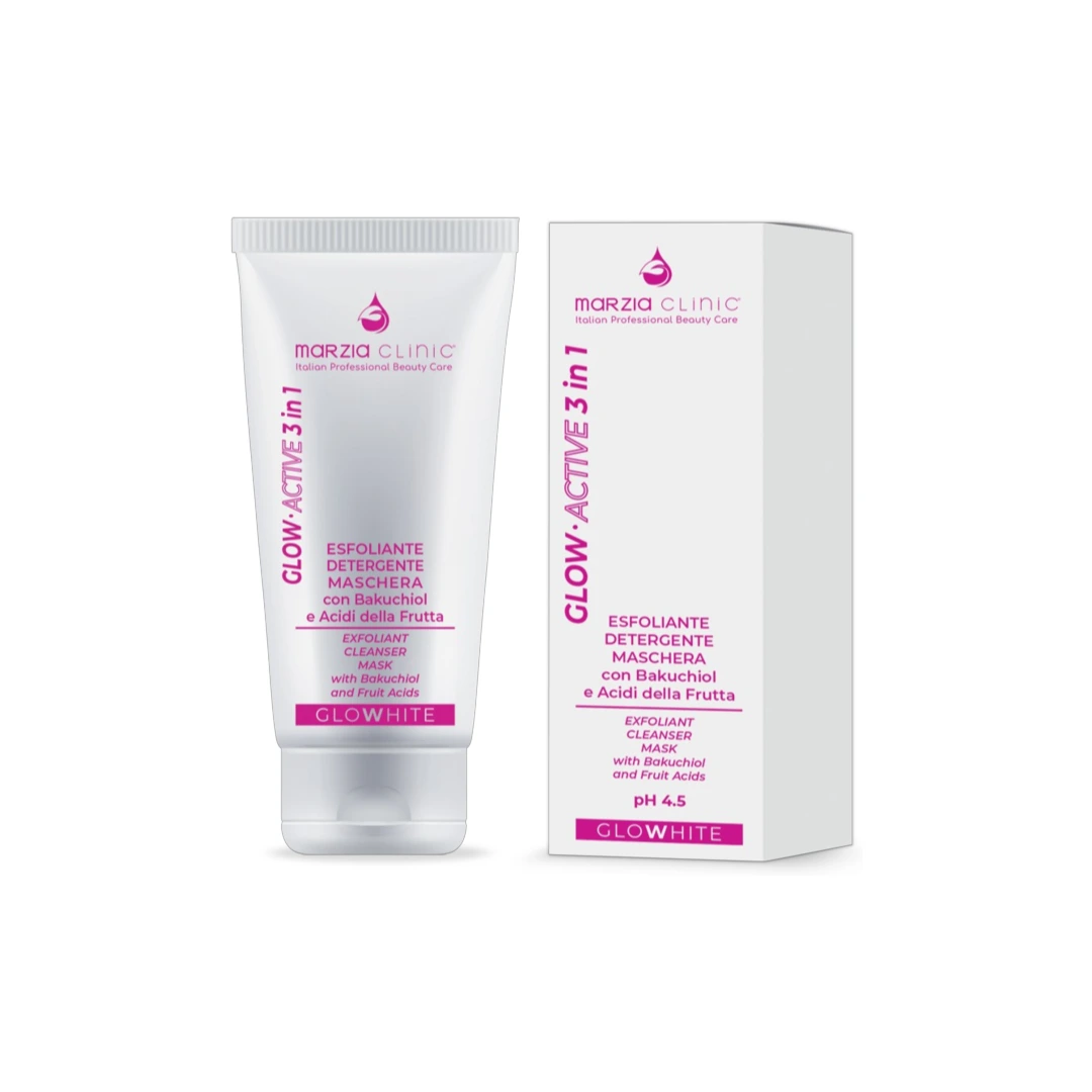 GLOWhite Čistiaca peelingová maska 3v1 Glow·Active 1 peelingová maska