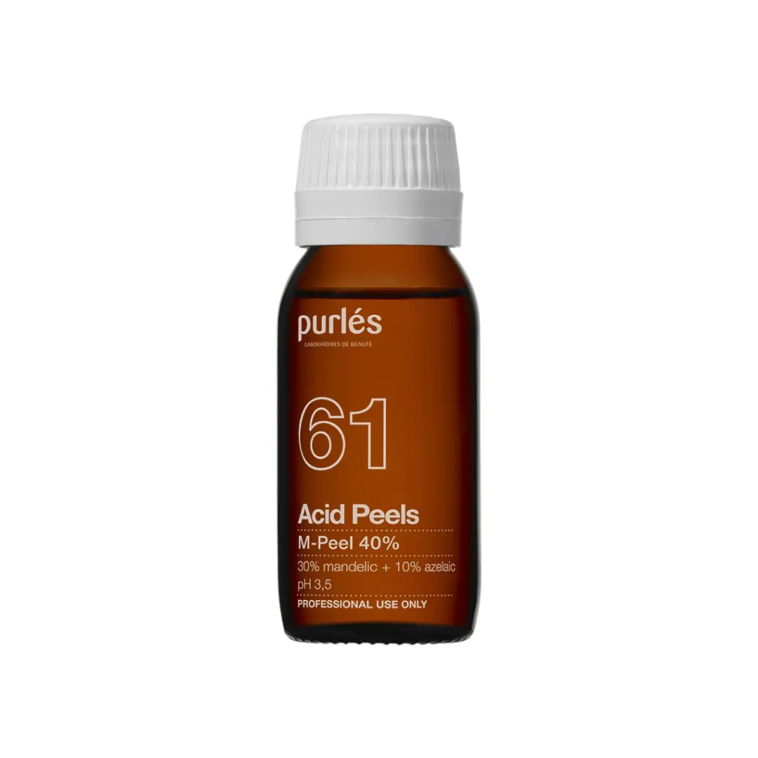 Chemický peeling Purlés 61 M-Peel 40% – kyselina mandľová 1 Chemický peeling s mandľovou kyselinou – Purlés 61 M-Peel 40%