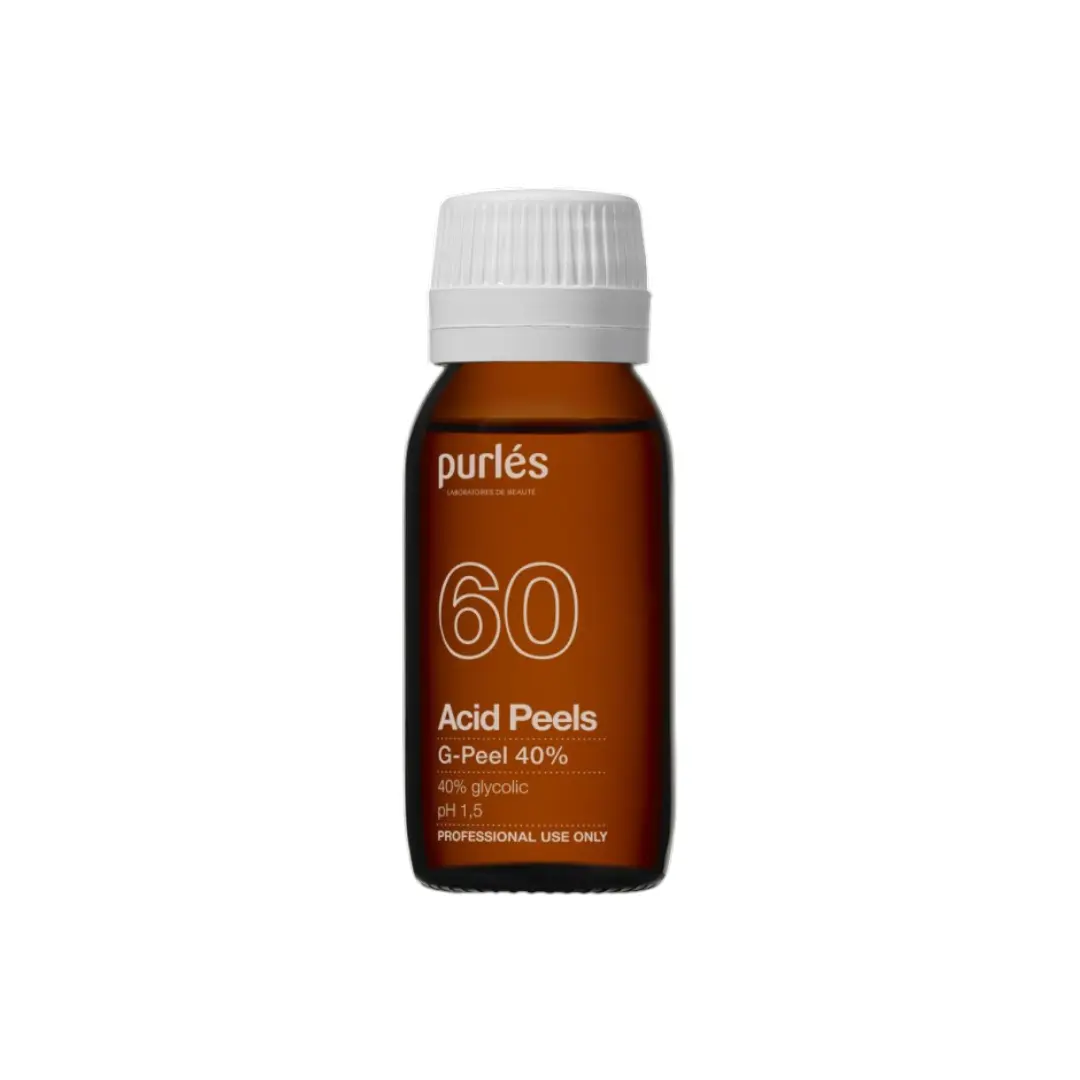 Chemický peeling Purlés 60 G-Peel 40% – kyselina glykolová 1 Chemický peeling s glykolovou kyselinou – Purlés 60 G-Peel 40%