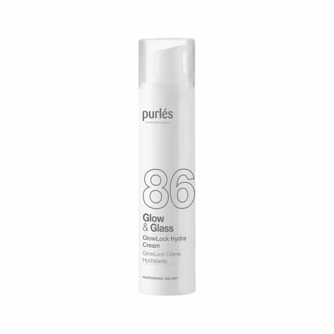 86 Glow & Glass Hydratačný krém na sklenenú pleť morský komplex a kyselina hyalurónová Professional 1 hydratačný krém na efekt glass skin