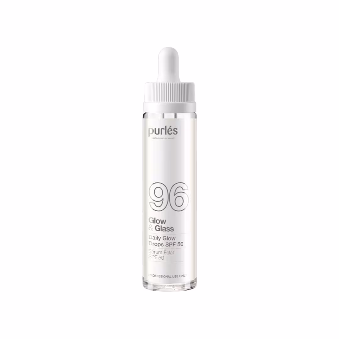 96 Glow & Glass Opaľovací fluid SPF 50 na tvár ochrana UVA/UVB a sklenená pleť Professional 1 opaľovací fluid SPF 50 na tvár