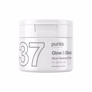 37 Glow & Glass Rozjasňujúce exfoliačné tampóny kyselina glykolová 3 % a salicylová na sklenenú pleť 50 ks Professional 2 exfoliačné tampóny na rozjasnenie pleti